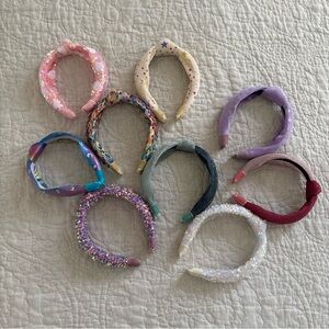 FROG SAC Top Knot Headbands Girl Size 4-7 Set Of 9
